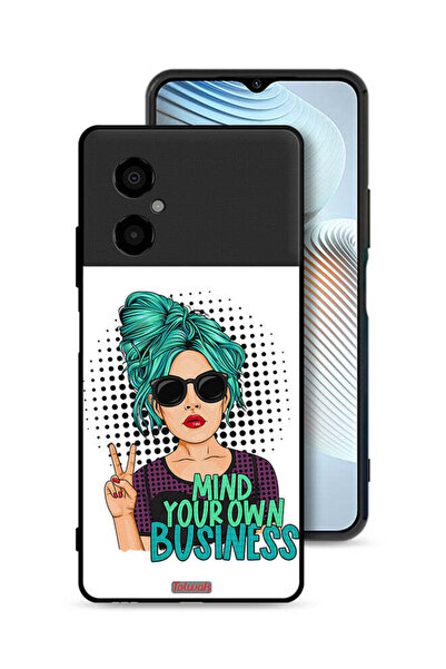 Tolwak Xiaomi Poco M4 5G Protective Case Cover Mind Your Own Business