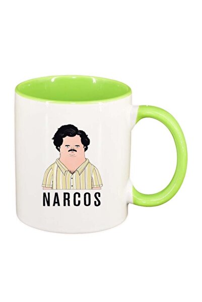 INOVATIX Cana alba personalizata, Narcos - Pablo Escobar, interior verde desc...