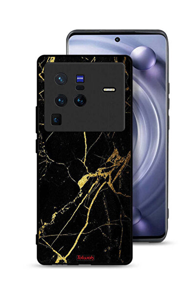 Tolwak غطاء حماية لهاتف Vivo X80 Pro - رخامي متصدع