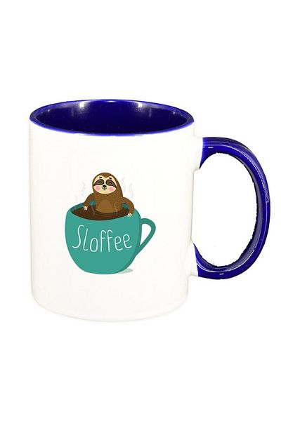 INOVATIX Personalized white mug, Sloffe, dark blue interior, D1477, INOVATIX®. 330ml