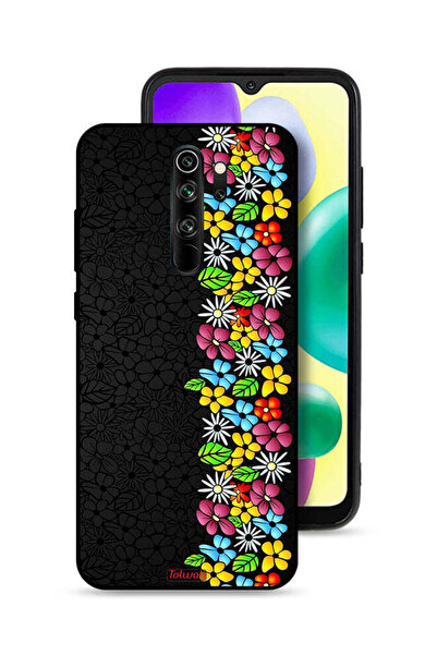 Tolwak غطاء حماية لهاتف شاومي ريدمي نوت 8 برو - فلاورز لاين