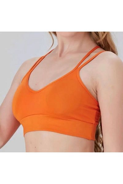boutich Women's Back Cross Strap Crop Bluz