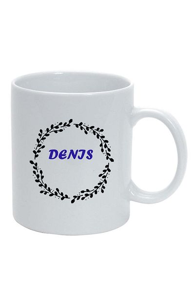 INOVATIX Personalized white mug, Name, white, D1085, INOVATIX®. 330ml