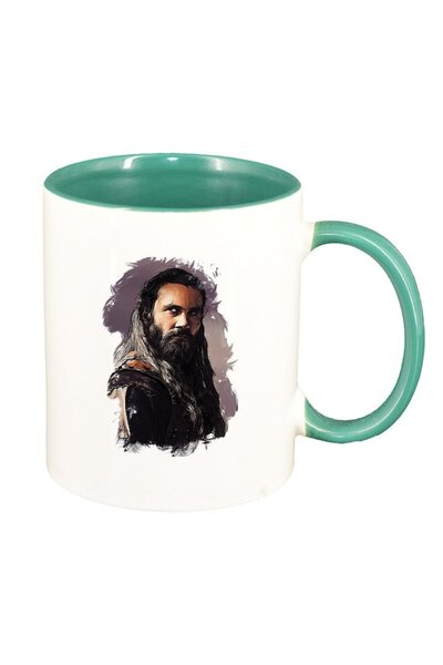 INOVATIX Cana alba personalizata, Vikingii, interior verde, D1436, INOVATIX®....