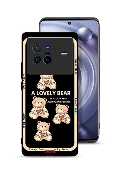 Tolwak غطاء حماية لهاتف Vivo X80 - دب جميل