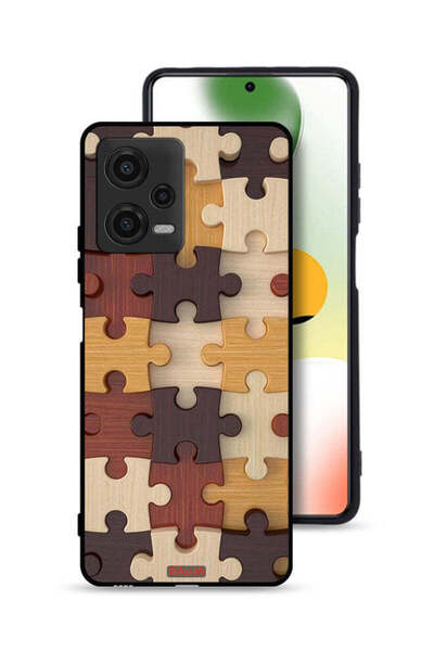 Tolwak غطاء حماية لهاتف Xiaomi Poco X5 بنمط خشبي