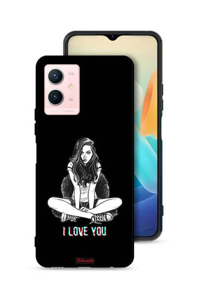 Tolwak غطاء حماية لهاتف Vivo Y33s 5G برسومات "أحبك"