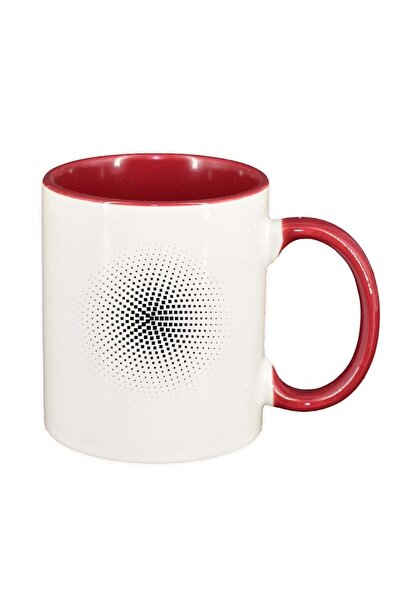 INOVATIX Cana alba personalizata, Forme, interior rosu, D210, INOVATIX®. 330ml