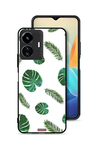 Tolwak غطاء حماية لهاتف Vivo Y77e 5G بنقشة ريش فنية