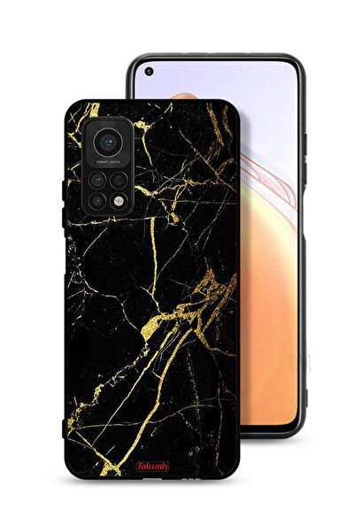 Tolwak غطاء حماية لهاتف شاومي مي 10T 5G، رخامي متصدع