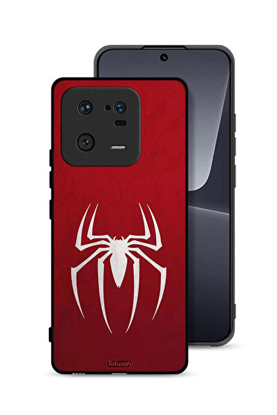 Tolwak غطاء حماية لجهاز شاومي 13 برو بتصميم أيقونة العنكبوت