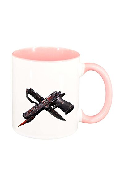 INOVATIX Персонализирана бяла чаша, Legend, розова вътрешност, D78, INOVATIX®...