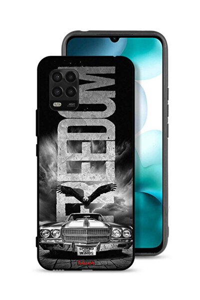 Tolwak Xiaomi Mi 10 Lite 5G Protective Case Cover Freedom Art