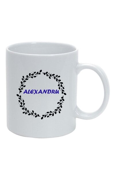 INOVATIX Εξατομικευμένη λευκή κούπα, Όνομα, λευκό, D1077, INOVATIX®. 330ml