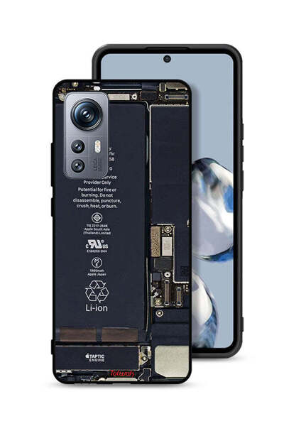 Tolwak غطاء حماية لهاتف Xiaomi 12S بنمط دائرة الهاتف