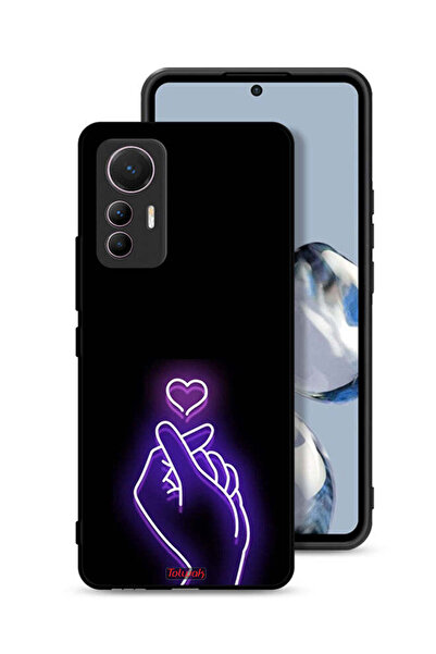 Tolwak غطاء حماية لهاتف شاومي 12 لايت بتصميم قلب صغير