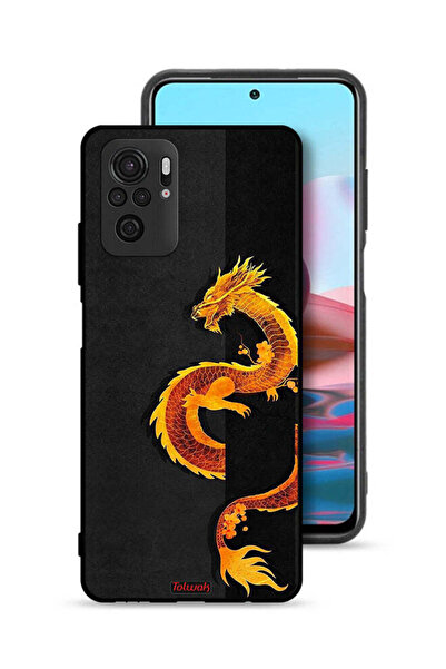 Tolwak Xiaomi Redmi Note 10S Protective Case Cover Dragon Art