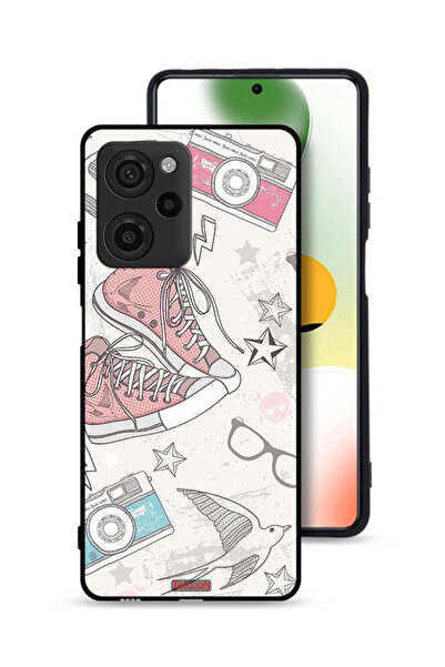 Tolwak جراب واقٍ من القماش بتصميم حذاء وكاميرا Xiaomi Poco X5 Pro