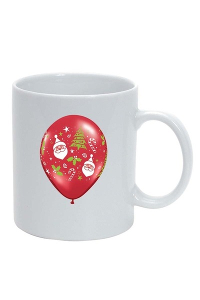 INOVATIX Персонализирана бяла чаша, Коледа, бяла, D173, INOVATIX®. 330 мл