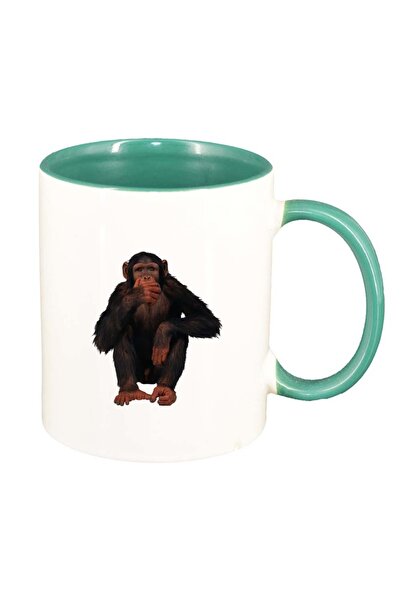 INOVATIX Cana alba personalizata, Maimuta, interior verde, D202, INOVATIX®. 3...