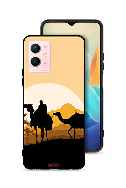 Tolwak غطاء حماية Vivo Y33s 5G برسومات جمال في الصحراء