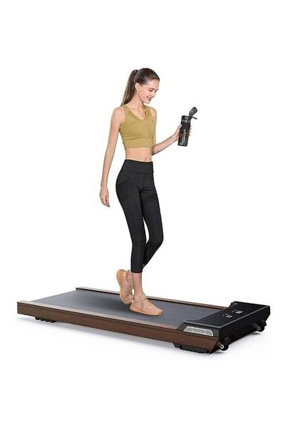 huitich Wood Grain Walking Treadmill for Fitness and Exercise