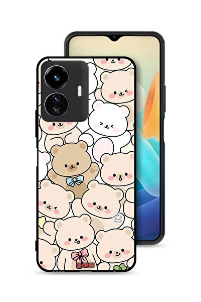 Tolwak غطاء حماية بنقشة دببة لهاتف Vivo Y77 5G