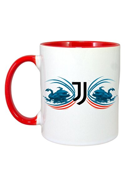 INOVATIX Cana Alba Personalizata, Juventus Fc Italia, Maner Si Interior Rosu,...