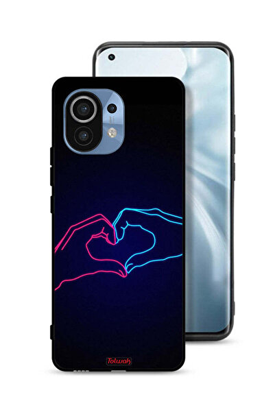 Tolwak Xiaomi Mi 11 Protective Case Cover Touching Hand Making Heart