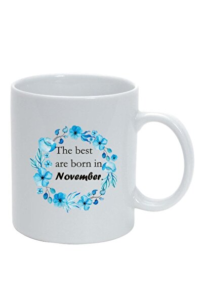 INOVATIX Cana alba personalizata, Flori, The best are born in..., alb, D1072,...