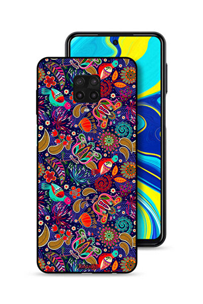 Tolwak غطاء حماية لهاتف شاومي ريدمي نوت 9S بنقشة أوراق طيور ملونة وزهور