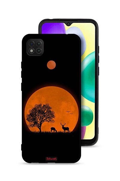 Tolwak Xiaomi Redmi 10A Protective Case Cover Evening Moon Art