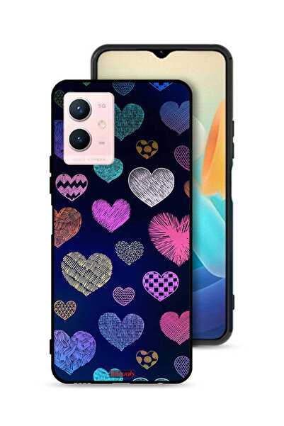 Tolwak غطاء حماية لهاتف Vivo Y33s 5G بنقشة قلوب داجا