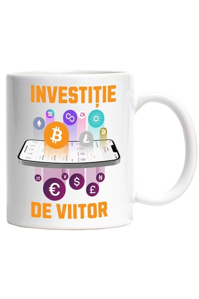 INOVATIX Cana alba personalizata, investitie de viitor telefon aplicatii crip...