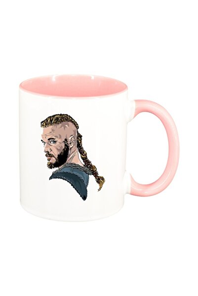 INOVATIX Cana alba personalizata, Vikingii, interior roz, D1435, INOVATIX®. 3...