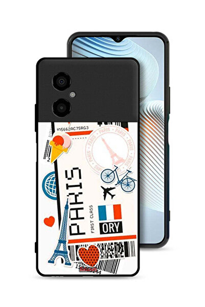 Tolwak غطاء حماية لهاتف Xiaomi Poco M4 5G، ملصق باريس