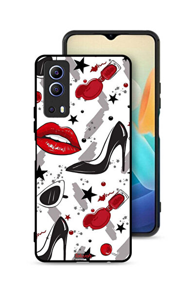 Tolwak غطاء حماية لهاتف Vivo iQOO Z3 5G برسومات أحمر شفاه وحذاء