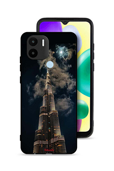 Tolwak Xiaomi Redmi A1 Plus Protective Case Cover Burj Khalifa In Night