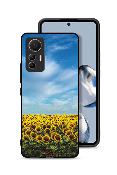 Tolwak غطاء حماية لهاتف شاومي 12 لايت بطبعة عباد الشمس تحت السماء