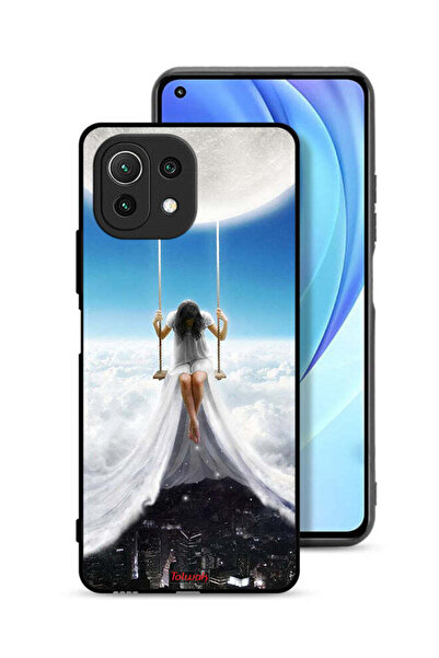 Tolwak غطاء حماية لهاتف شاومي مي 11 لايت برسومات مدينة الغيوم والقمر