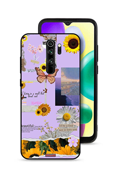 Tolwak غطاء حماية شاومي ريدمي نوت 8 برو بملصقات عباد الشمس الجميلة