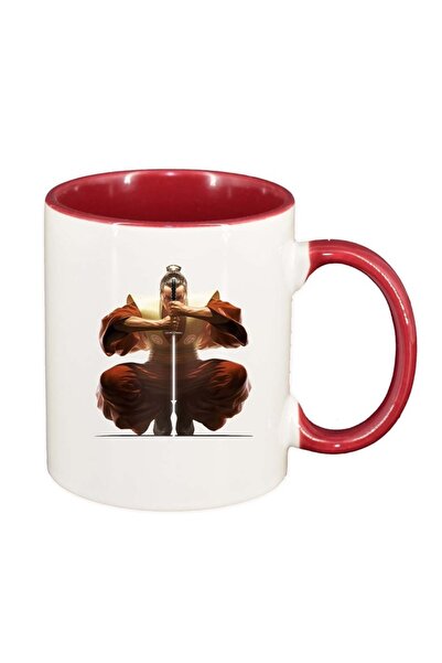 INOVATIX Εξατομικευμένη λευκή κούπα, Warrior, κόκκινο εσωτερικό, D376, INOVAT...