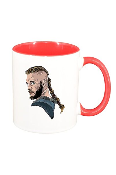 INOVATIX Cana alba personalizata, Vikingii, interior rosu, D1435, INOVATIX®. 330ml