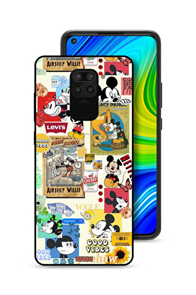 Tolwak غطاء حماية لهاتف شاومي ريدمي نوت 9 مع ملصقات وشعار Happy