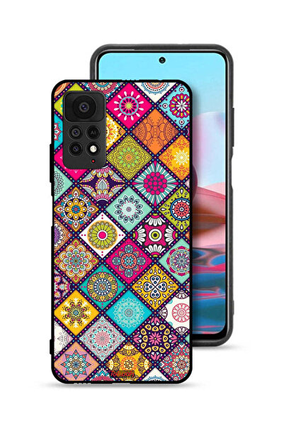 Tolwak غطاء حماية لهاتف شاومي ريدمي نوت 11 برو 5G بنمط مربعات ماندالا