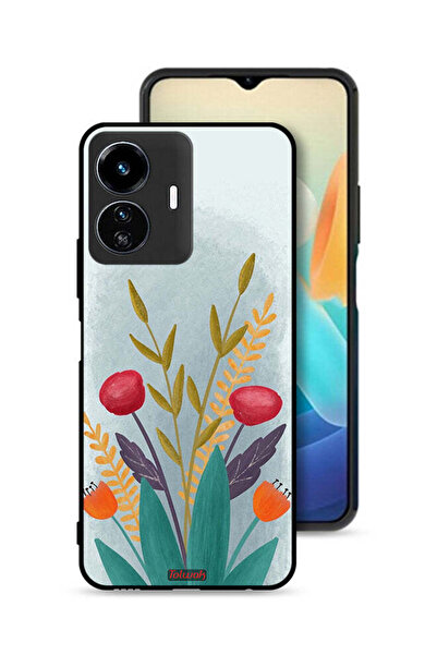 Tolwak غطاء حماية لهاتف Vivo Y77e 5G برسومات نباتية