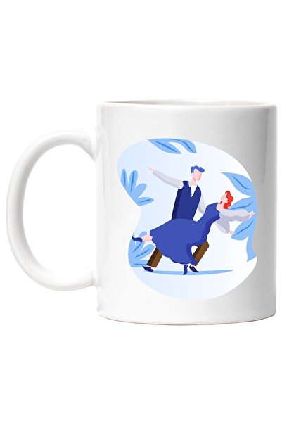 INOVATIX Cana alba personalizata, Dans, Pereche, Dansatori, INOVATIX®. 330ml