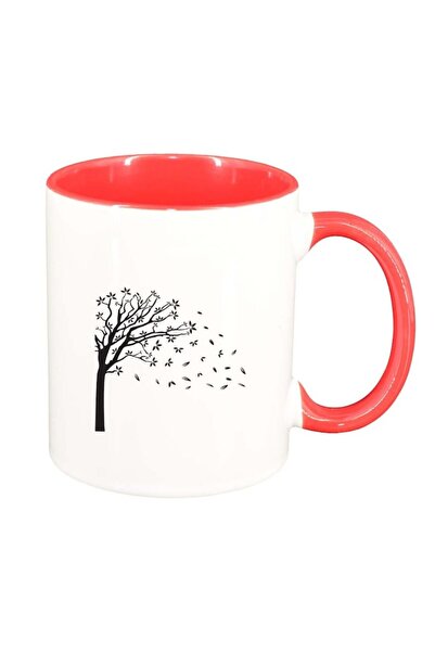 INOVATIX Cana alba personalizata, Tree, interior rosu, D286, INOVATIX®. 330ml