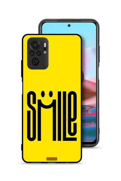 Tolwak Xiaomi Redmi Note 10 4G Protective Case Cover Smile Art