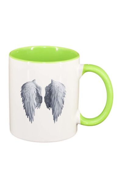 INOVATIX Cana alba personalizata, Inger, interior verde deschis, D238, INOVAT...